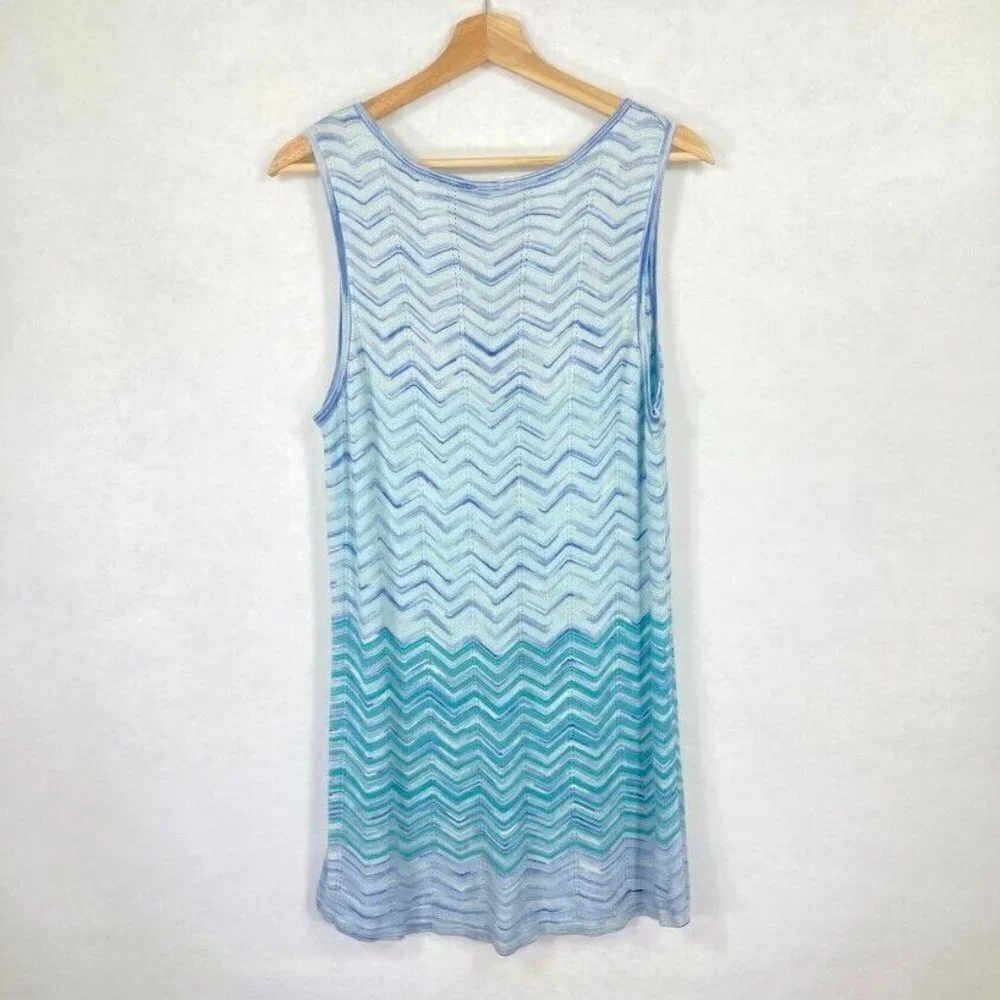 Chico's Sweater Tank Tunic Lightweight Layer Coastal Grandma Beachy Boho XL